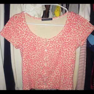 brandy melville cheetah top